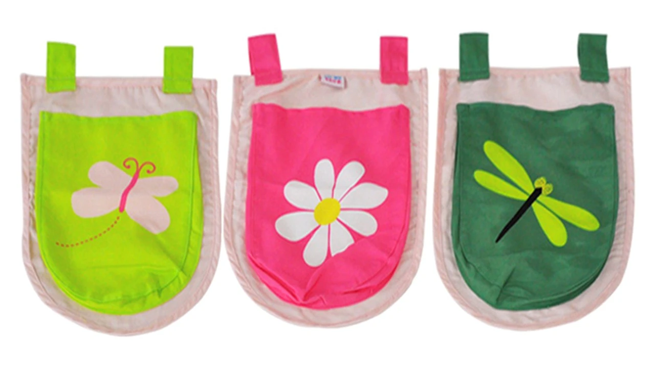 3 Opbergzakjes Spring voor Pino & Scott – Roze met Kleurrijke Prints – Katoenen Bedzakken 3 3 Opbergzakjes Spring voor Pino & Scott – Roze met Kleurrijke Prints – Katoenen Bedzakken