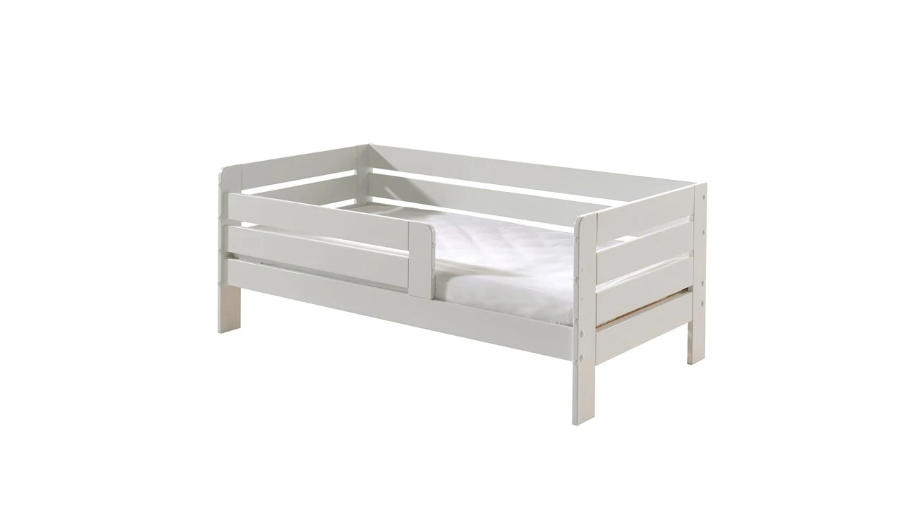 Vipack Toddler 71 Wit Grenen – Moderne Horizontale Latten Peuterbed met Uitvalbescherming 4 Vipack Toddler 71 Wit Grenen – Moderne Horizontale Latten Peuterbed met Uitvalbescherming - Afbeelding 2