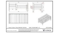 Vipack Toddler 71 Wit Grenen – Moderne Horizontale Latten Peuterbed met Uitvalbescherming 9 Vipack Toddler 71 Wit Grenen – Moderne Horizontale Latten Peuterbed met Uitvalbescherming -Beter Bed Winkel Baby Bed 71 wit 3