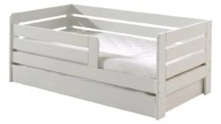 Peuterbed Toddler 71 Wit met Grijze Bedlade – Compact Kinderbed met Veiligheidszijden 8 Peuterbed Toddler 71 Wit met Grijze Bedlade – Compact Kinderbed met Veiligheidszijden -Beter Bed Winkel Babybed Toddler met bedlade wit 2