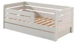 Peuterbed Toddler 71 Wit met Grijze Bedlade – Compact Kinderbed met Veiligheidszijden 9 Peuterbed Toddler 71 Wit met Grijze Bedlade – Compact Kinderbed met Veiligheidszijden -Beter Bed Winkel Babybed Toddler met bedlade wit 3