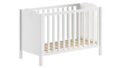 Amori Babyledikant Wit – Romantisch Grenen Bed met Hartjesdetail -Beter Bed Winkel Babyledikant Amori wit 2