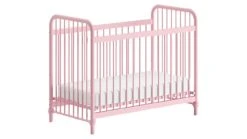 Bronxx Babyledikant - Industrieel Metalen Bed 60x120 cm - Mat Verstelbaar Bedje 8 Bronxx Babyledikant - Industrieel Metalen Bed 60x120 cm - Mat Verstelbaar Bedje -Beter Bed Winkel Babyledikant Bronxx roze 2