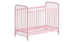 Bronxx Babyledikant - Industrieel Metalen Bed 60x120 cm - Mat Verstelbaar Bedje 9 Bronxx Babyledikant - Industrieel Metalen Bed 60x120 cm - Mat Verstelbaar Bedje -Beter Bed Winkel Babyledikant Bronxx roze 3