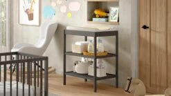 Dino Babyledikant 70x140 cm met Verzorgingstafel - Complete Babykamer Set - Wit -Beter Bed Winkel Babyledikant Dino met verzorgingstafel antraciet 3