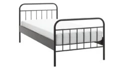 Bed Alex - Industrieel Zwart Metaal met Eikenlook - Modern Bedframe -Beter Bed Winkel Bed Alex zwart 3