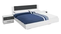 Bed Burgos met 2 Nachtkasten – Robuust Landelijk Bedframe in Eiken Look