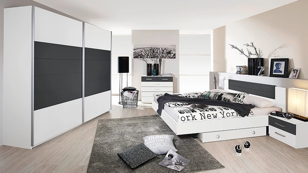 Bed Burgos met 2 Nachtkasten β Robuust Landelijk Bedframe in Eiken Look 4 Bed Burgos met 2 Nachtkasten β Robuust Landelijk Bedframe in Eiken Look - Afbeelding 2