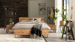 Nachtkast Craft - Industrieel Design met 2 Laden en Metalen Handgrepen 9 Nachtkast Craft - Industrieel Design met 2 Laden en Metalen Handgrepen -Beter Bed Winkel Bed Craft 1