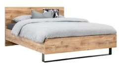 Bed Craft Industrieel Licht Eiken met Stalen Frame – Robuust Design Ledikant -Beter Bed Winkel Bed Craft eiken 1