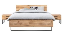 Bed Craft Industrieel Licht Eiken met Stalen Frame – Robuust Design Ledikant -Beter Bed Winkel Bed Craft eiken 2