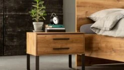 Bed Craft Industrieel Licht Eiken met Stalen Frame – Robuust Design Ledikant -Beter Bed Winkel Bed Craft eiken 6