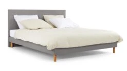 Bed Eazi Compleet – Modern Gestoffeerd Bedframe met Hoofdbord en Bridge Matras