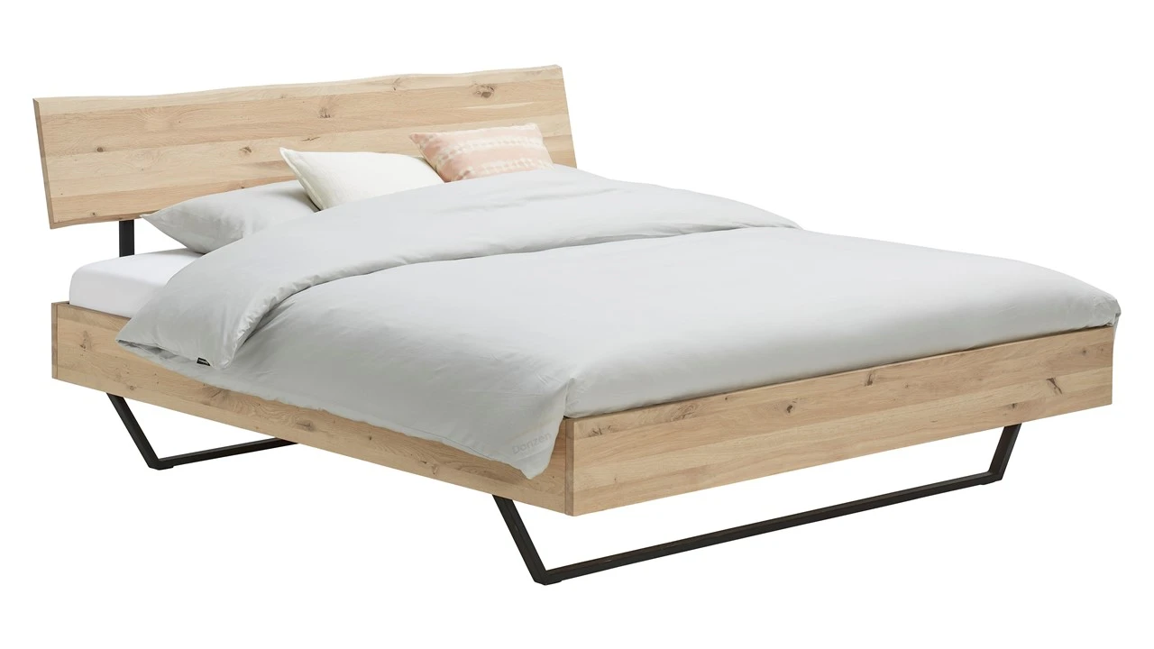 Bed Elessar Raw Blank Eiken met Zwart Staal – Robuust Industrieel Bedframe 5 Bed Elessar Raw Blank Eiken met Zwart Staal – Robuust Industrieel Bedframe - Afbeelding 3