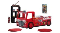 Bed Fire Truck Rood – Brandweerauto Thema met Lattenbodem Kinderbed -Beter Bed Winkel Bed Fire truck rood 2