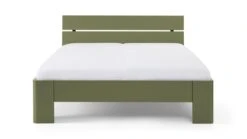 Bed Fresh 500 met Hoofdbord – Modern MDF Bedframe met 50 cm Instaphoogte -Beter Bed Winkel Bed Fresh 500 met hoofdbord rietgroen 3