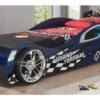 Vipack Grand Turismo Race Car Bed - Red with Black Spoiler and Chrome Wheels - Kids Toddler Bed -Beter Bed Winkel Bed Grand Turismo blauw
