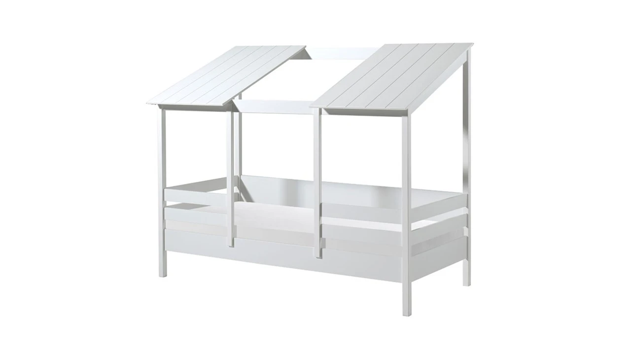 Vipack Bed HuisBed Wit met Vensterbanken en 2 Dakpanelen – Grenenhout Kinderbed 4 Vipack Bed HuisBed Wit met Vensterbanken en 2 Dakpanelen – Grenenhout Kinderbed - Afbeelding 2