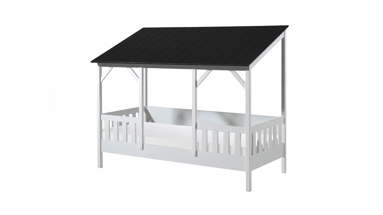 Vipack Bed HuisBed Wit met Vensterbanken en Heel Dak β 90x200 Kinderbed 4 Vipack Bed HuisBed Wit met Vensterbanken en Heel Dak β 90x200 Kinderbed - Afbeelding 2