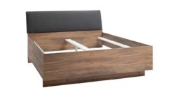 B Bright Bed Infinito - Donker Hout met Gerecycled Stoffen Hoofdbord - Tweepersoonsbed -Beter Bed Winkel Bed Infinito nocce brera grey 2