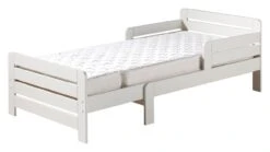 Jumper Meegroeibed Wit Grenenhout – Inclusief Matras 140+60 cm Set -Beter Bed Winkel Bed Jumper met matras 160 40cm wit 1