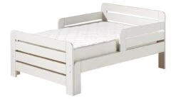 Jumper Meegroeibed Wit Grenenhout – Inclusief Matras 140+60 cm Set -Beter Bed Winkel Bed Jumper met matras 160 40cm wit 2