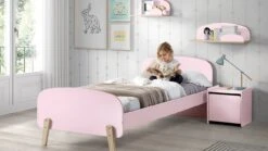 Vipack Bed Kiddy Wit met Grenen Poten – Modern Scandinavisch Kinderbed