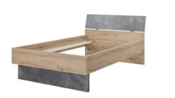 Bed Lafabrica Industrieel Twijfelaar Bed β 120 cm Breed van Gerecycled Materiaal 9 Bed Lafabrica Industrieel Twijfelaar Bed β 120 cm Breed van Gerecycled Materiaal -Beter Bed Winkel Bed Lafabrica artisan oak stone 2