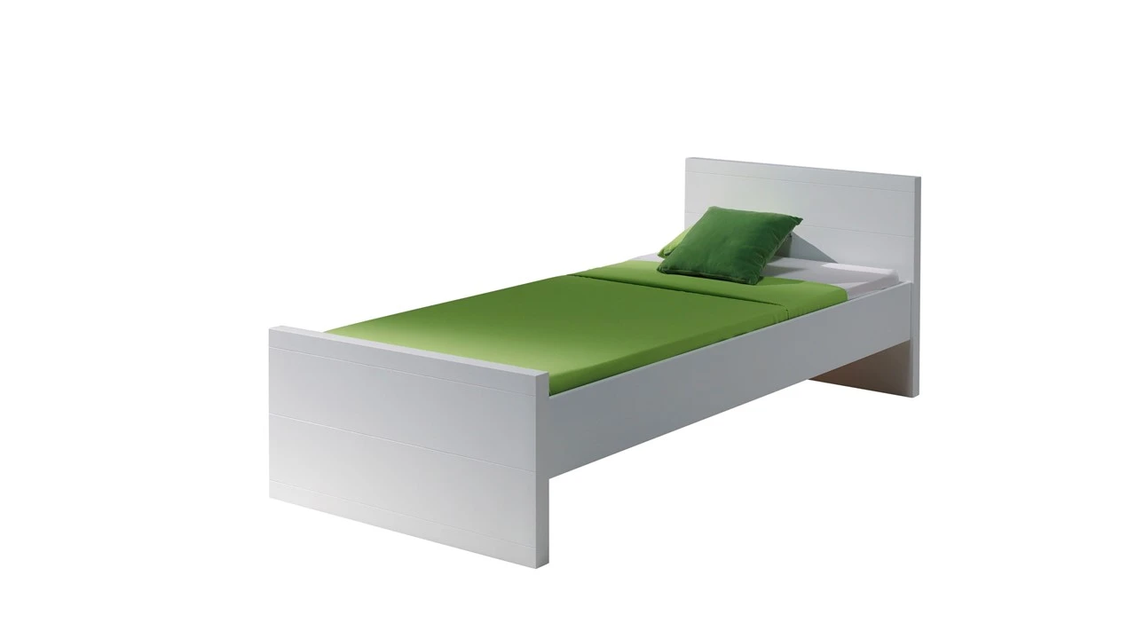 Vipack Bed Lara Wit MDF – Minimalistisch Kinderbed en Tienerbed 4 Vipack Bed Lara Wit MDF – Minimalistisch Kinderbed en Tienerbed - Afbeelding 2