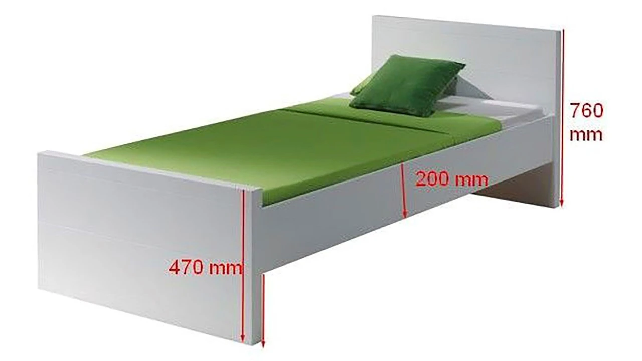 Vipack Bed Lara Wit MDF – Minimalistisch Kinderbed en Tienerbed 5 Vipack Bed Lara Wit MDF – Minimalistisch Kinderbed en Tienerbed - Afbeelding 3