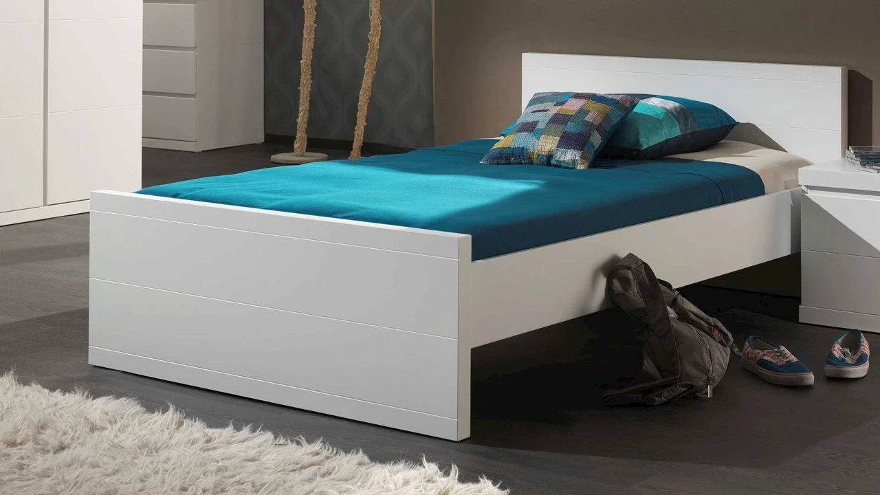 Vipack Bed Lara Wit MDF – Minimalistisch Kinderbed en Tienerbed 3 Vipack Bed Lara Wit MDF – Minimalistisch Kinderbed en Tienerbed