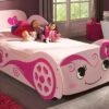 Bed Love Roze Hartjes Autobed β Meisjes Kinderbed met Verhoogde Zijkanten 90x200 1 Bed Love Roze Hartjes Autobed β Meisjes Kinderbed met Verhoogde Zijkanten 90x200 -Beter Bed Winkel Bed Love roze