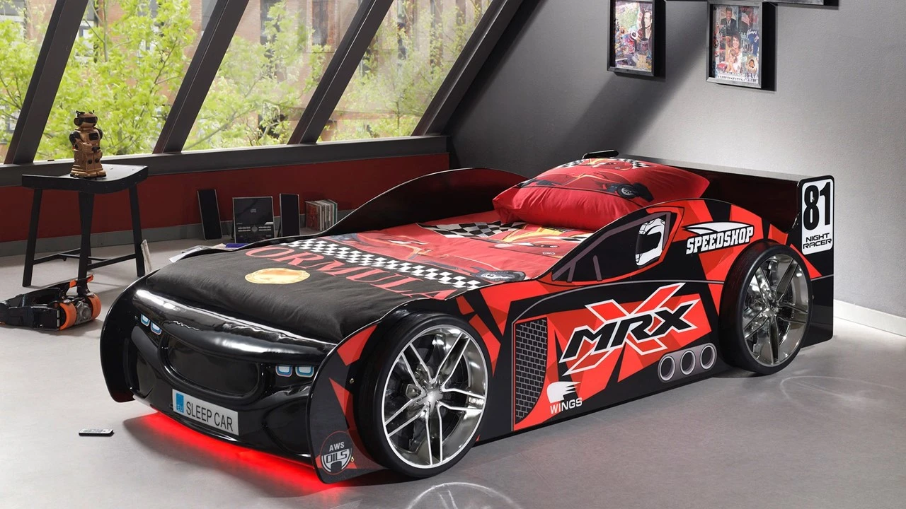 Bed MRX Raceauto Rood – Formule 1 Kinderbed met Spoiler en Lattenbodem 3 Bed MRX Raceauto Rood – Formule 1 Kinderbed met Spoiler en Lattenbodem