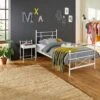 Milano 1-persoonsbed - Modern Industrieel Metalen Frame - Kinderbed