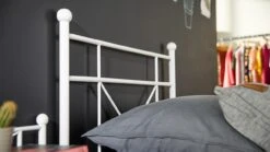 Milano 1-persoonsbed - Modern Industrieel Metalen Frame - Kinderbed 9 Milano 1-persoonsbed - Modern Industrieel Metalen Frame - Kinderbed -Beter Bed Winkel Bed Milano wit 1