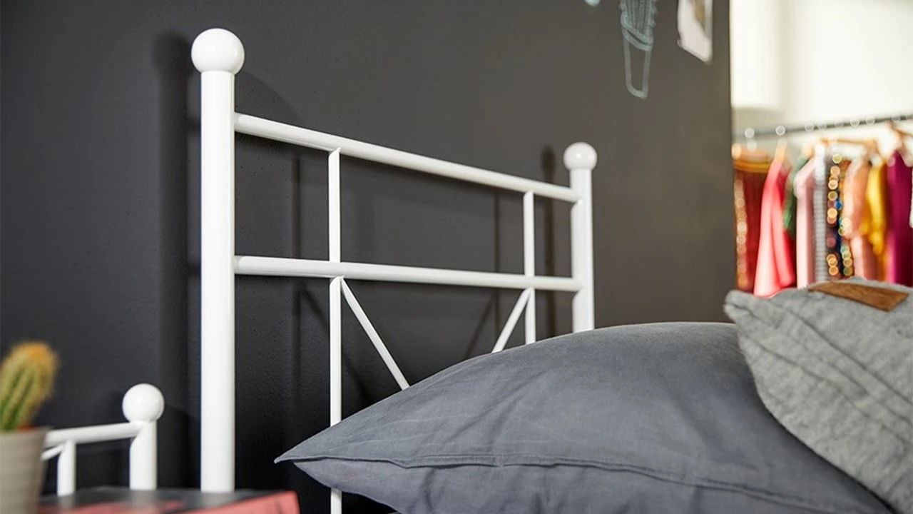 Milano 1-persoonsbed - Modern Industrieel Metalen Frame - Kinderbed 5 Milano 1-persoonsbed - Modern Industrieel Metalen Frame - Kinderbed - Afbeelding 3