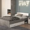 B Bright Opbergbed Mipiace Wit met Betonlook – Industrieel Design met Laden 2 B Bright Opbergbed Mipiace Wit met Betonlook – Industrieel Design met Laden -Beter Bed Winkel Bed Mipiace met 2 laden concrete white