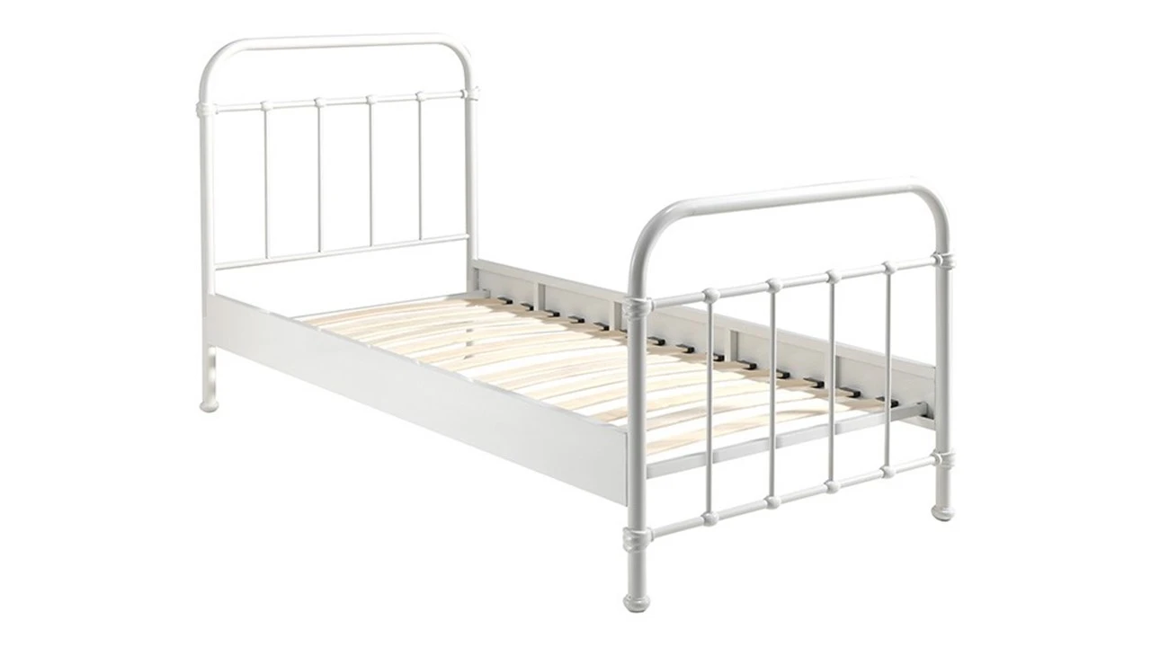Bed New York - Industrieel Metalen Kinderbed met Spijlen 5 Bed New York - Industrieel Metalen Kinderbed met Spijlen - Afbeelding 3