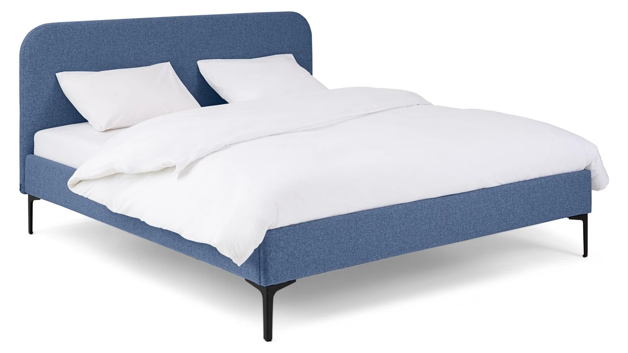 Bed Noor Gestoffeerd Bedframe β Modern Design met Organische Ronde Vormen 5 Bed Noor Gestoffeerd Bedframe β Modern Design met Organische Ronde Vormen - Afbeelding 3