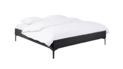 Bed Nova - Modern Gestoffeerd Bedframe met Slanke Ombouw en Zwarte Poten 9 Bed Nova - Modern Gestoffeerd Bedframe met Slanke Ombouw en Zwarte Poten -Beter Bed Winkel Bed Nova oakland antraciet