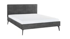 Bed Novelle - Modern Ecoleer Bedframe met Zwarte Metalen Poten 13 Bed Novelle - Modern Ecoleer Bedframe met Zwarte Metalen Poten -Beter Bed Winkel Bed Novelle antraciet 2