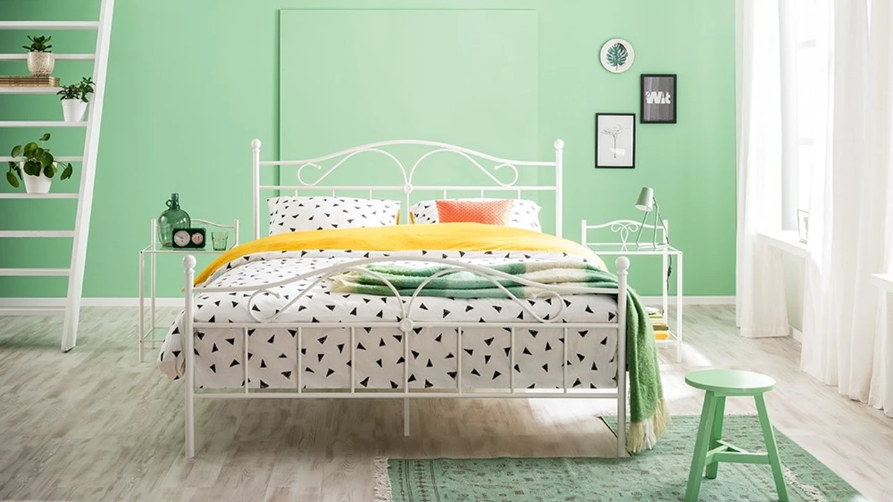 Bed Quincy – Romantisch Metalen Spijlenbed met Modern Design 4 Bed Quincy – Romantisch Metalen Spijlenbed met Modern Design - Afbeelding 2