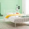 Bed Quincy – Romantisch Metalen Spijlenbed met Modern Design 1 Bed Quincy – Romantisch Metalen Spijlenbed met Modern Design -Beter Bed Winkel Bed Quincy wit