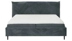 B Bright Bed Sapphire - Luxe Velours Bedframe met Verticaal Gelijnd Hoofdbord -Beter Bed Winkel Bed Sapphire denim 5