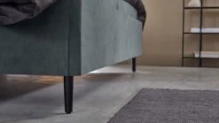 B Bright Bed Sapphire - Luxe Velours Bedframe met Verticaal Gelijnd Hoofdbord -Beter Bed Winkel Bed Sapphire denim 7