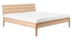 Karlsson Bed Sky Massief Hout – Naturel Minimalistisch Design met Zwevend Hoofdbord -Beter Bed Winkel Bed Sky beuken met hoofdbord hout en poot hout beuken 4