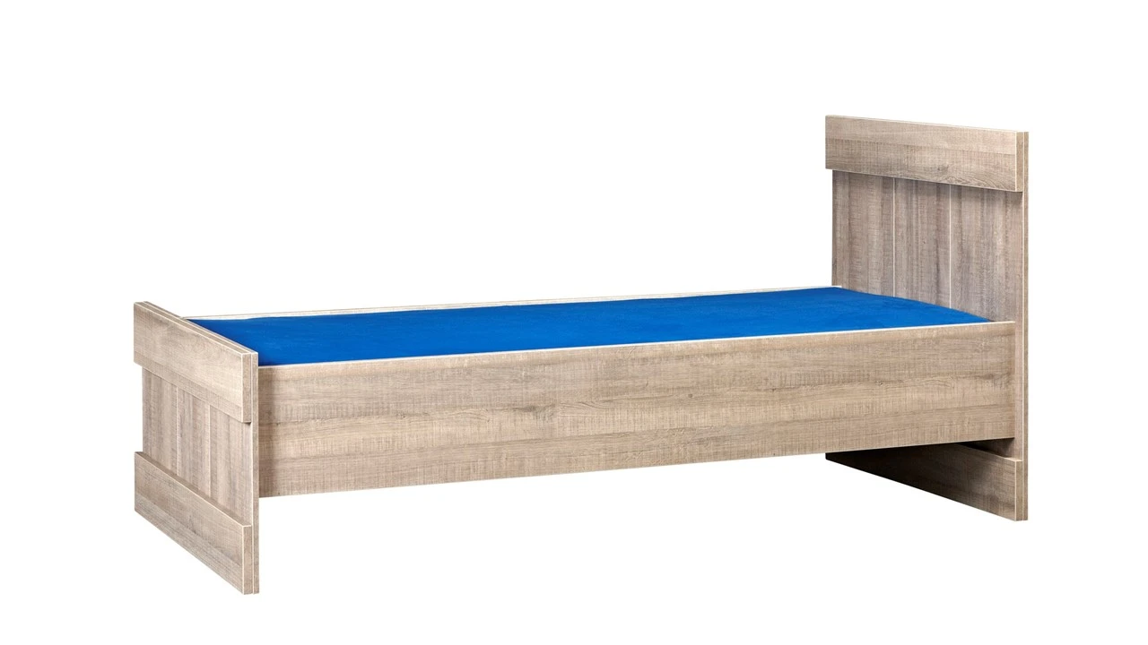 Bed Storm β Eikenhouten Look Kinderbed met Kist-Effect en Dubbel Frame 4 Bed Storm β Eikenhouten Look Kinderbed met Kist-Effect en Dubbel Frame - Afbeelding 2