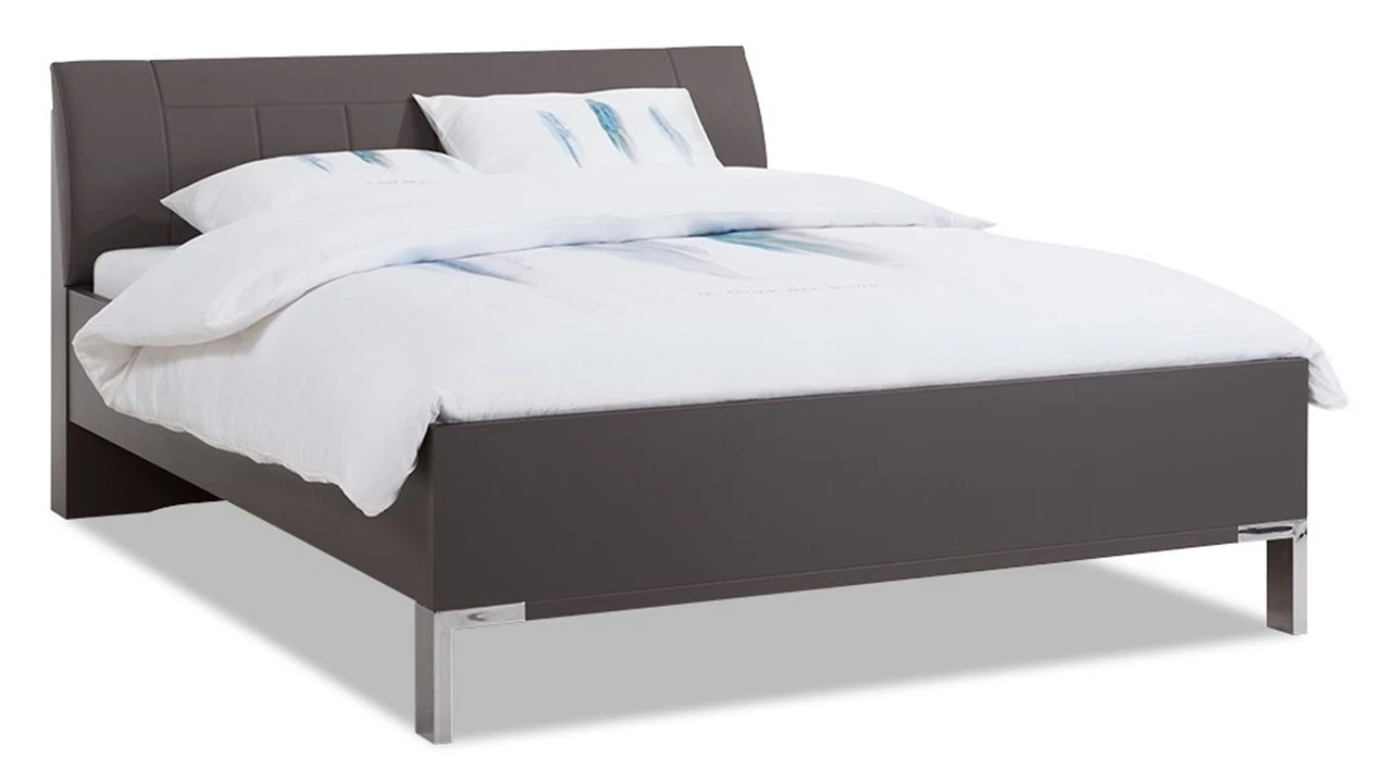 Bed Suite Modern Design – Comfortabel Bedframe met Chrome Poten & Stoffen Hoofdbord 8 Bed Suite Modern Design – Comfortabel Bedframe met Chrome Poten & Stoffen Hoofdbord - Afbeelding 6