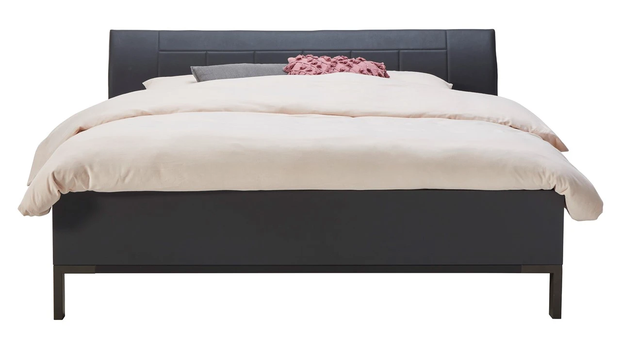 Bed Suite Met Rawsteel Poten β Modern Design Bedframe met Gebogen Hoofdbord 6 Bed Suite Met Rawsteel Poten β Modern Design Bedframe met Gebogen Hoofdbord - Afbeelding 4