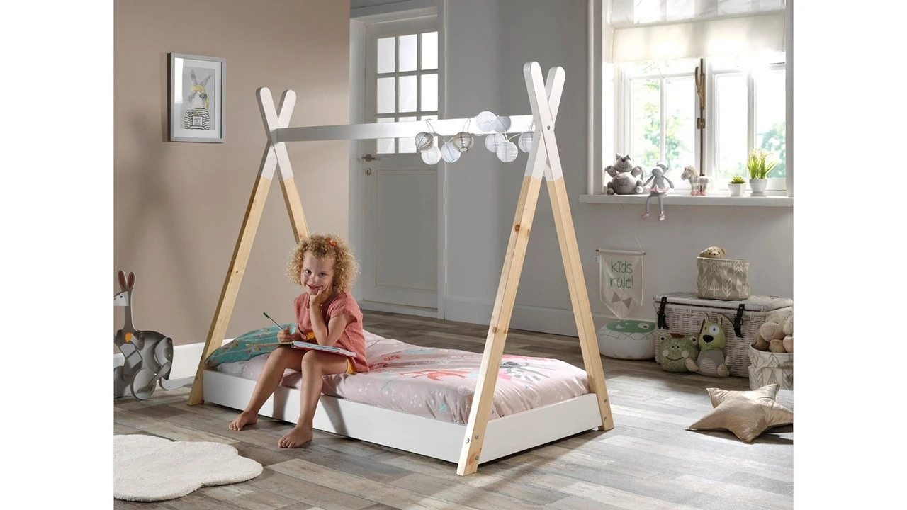 Vipack Bed Tipi Massief Grenen – Avontuurlijk Kinderbed en Peuterbed 4 Vipack Bed Tipi Massief Grenen – Avontuurlijk Kinderbed en Peuterbed - Afbeelding 2